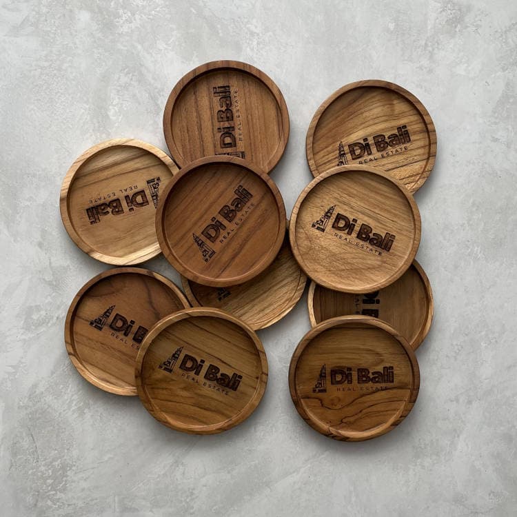 Lokatan Kosta wooden coasters set
