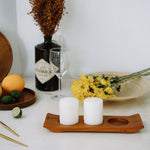 Niah Wooden Candle Holder