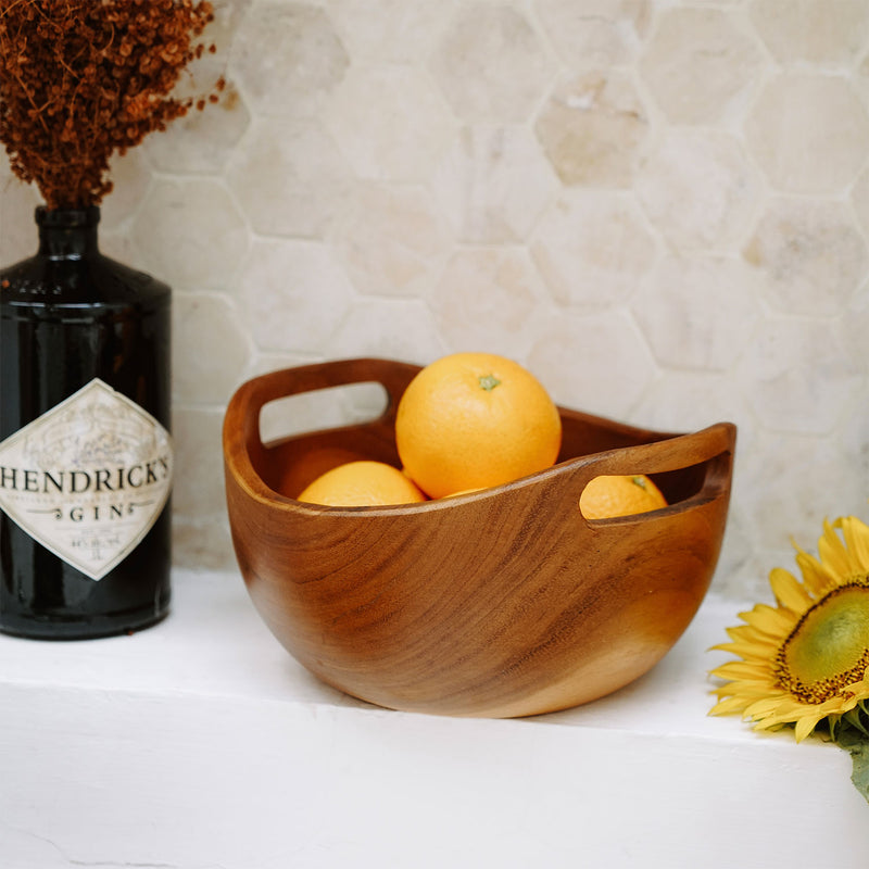 Suar Wooden Fruit Bowl